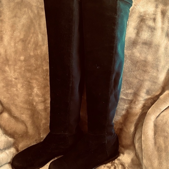 Stuart Weitzman AUTHENTIC 50/50 Above Knee Genuine Suede Boots - Picture 10 of 13